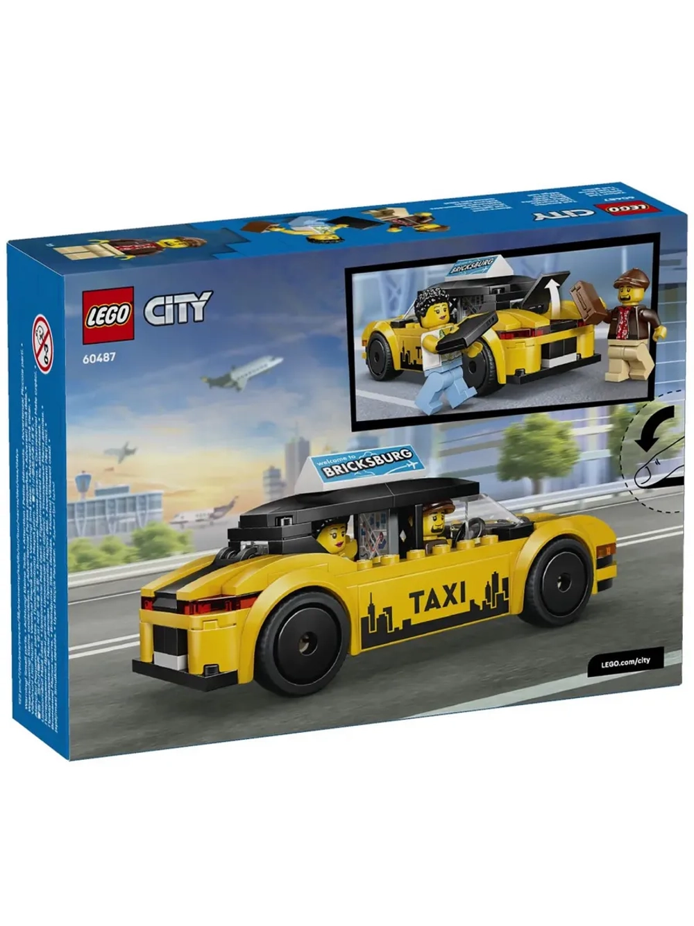 Конструктор LEGO City 60487 Желтое такси