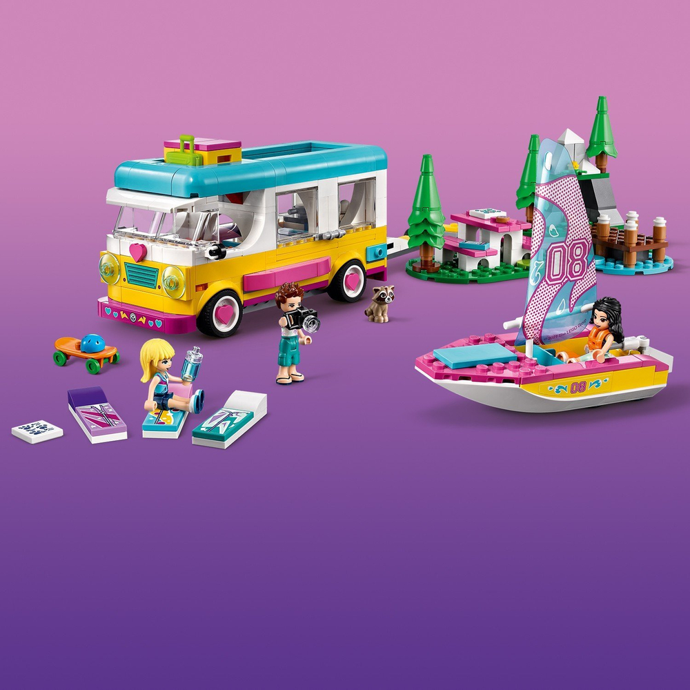 Конструктор LEGO Friends Лесной дом на колесах и парусная лодка | 41681