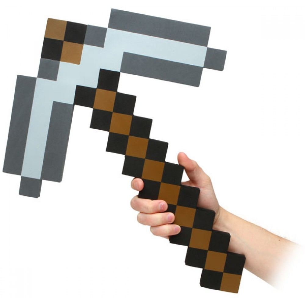 Каменная кирка Майнкрафт (Minecraft) 45 см (пена EVA), mo0009
