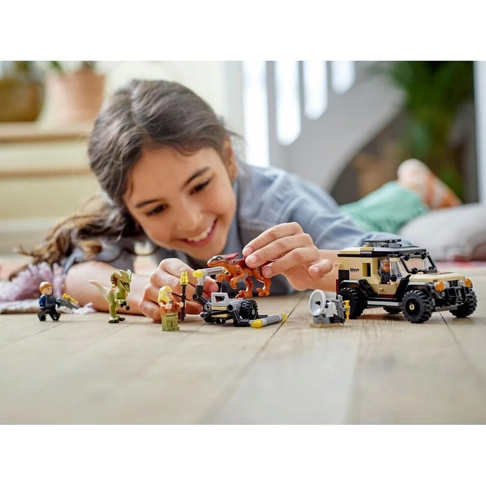 Конструктор LEGO Jurassic World Перевозка пирораптора и дилофозавра | 76951