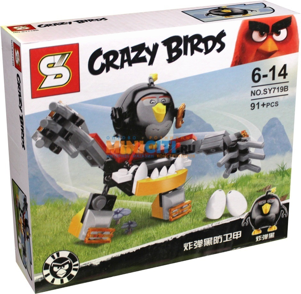 Конструктор Angry Birds Bomb | SY719B