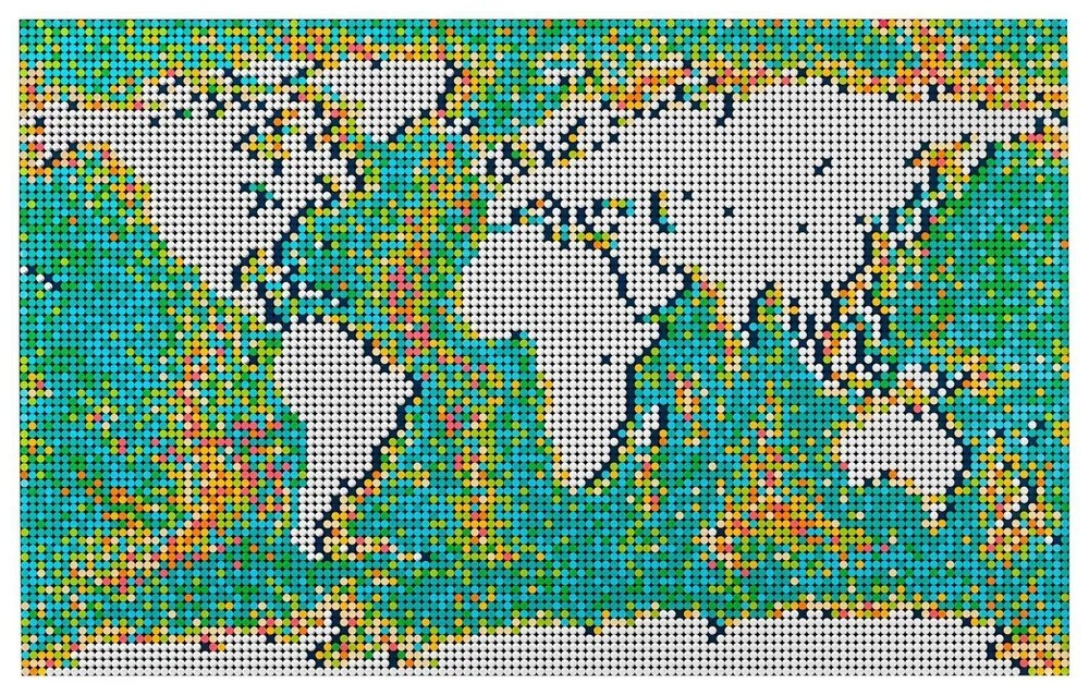 Конструктор LEGO ART Карта мира | 31203