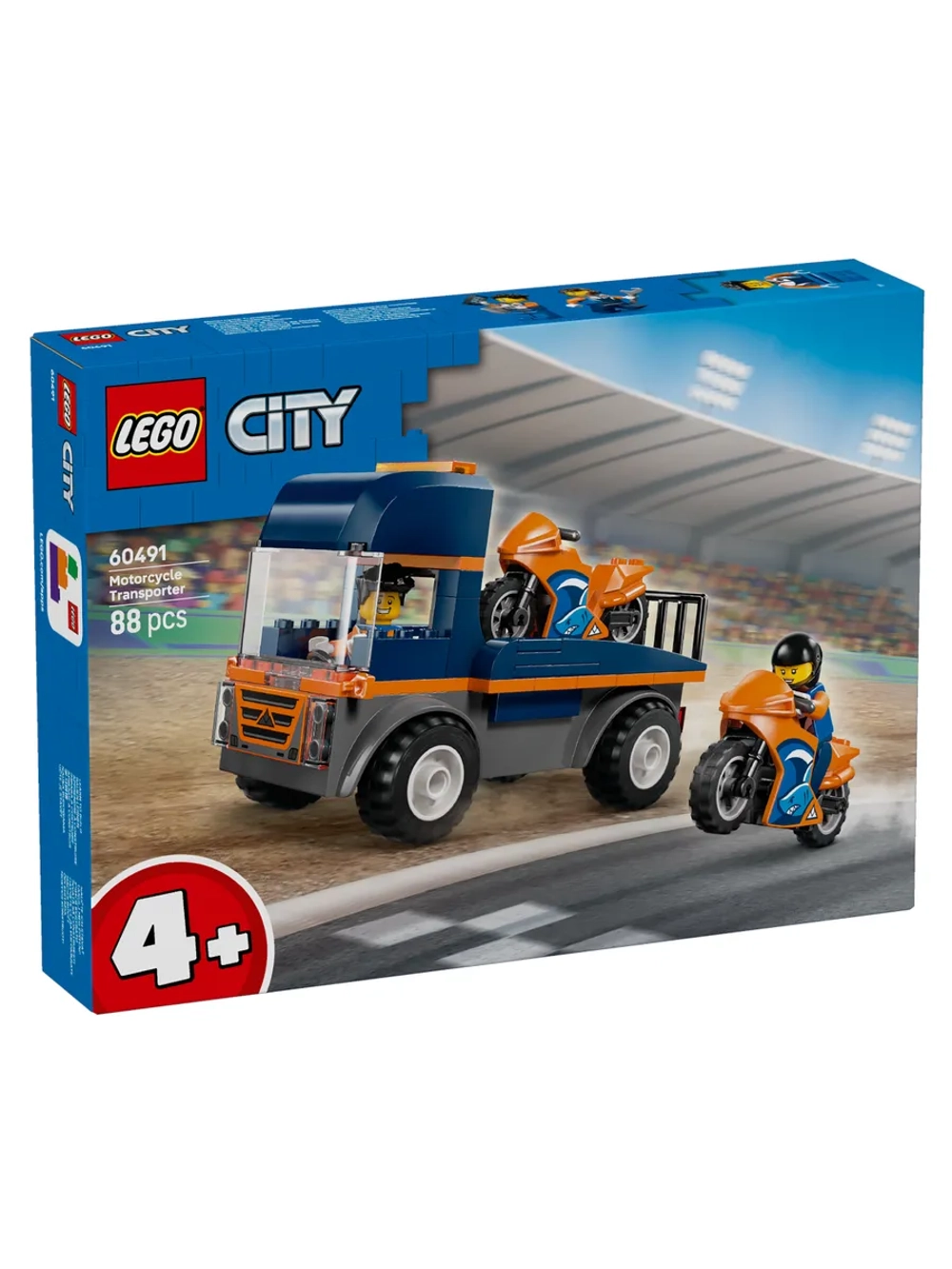 Конструктор LEGO City 60491 Транспортная машина для мотоциклов
