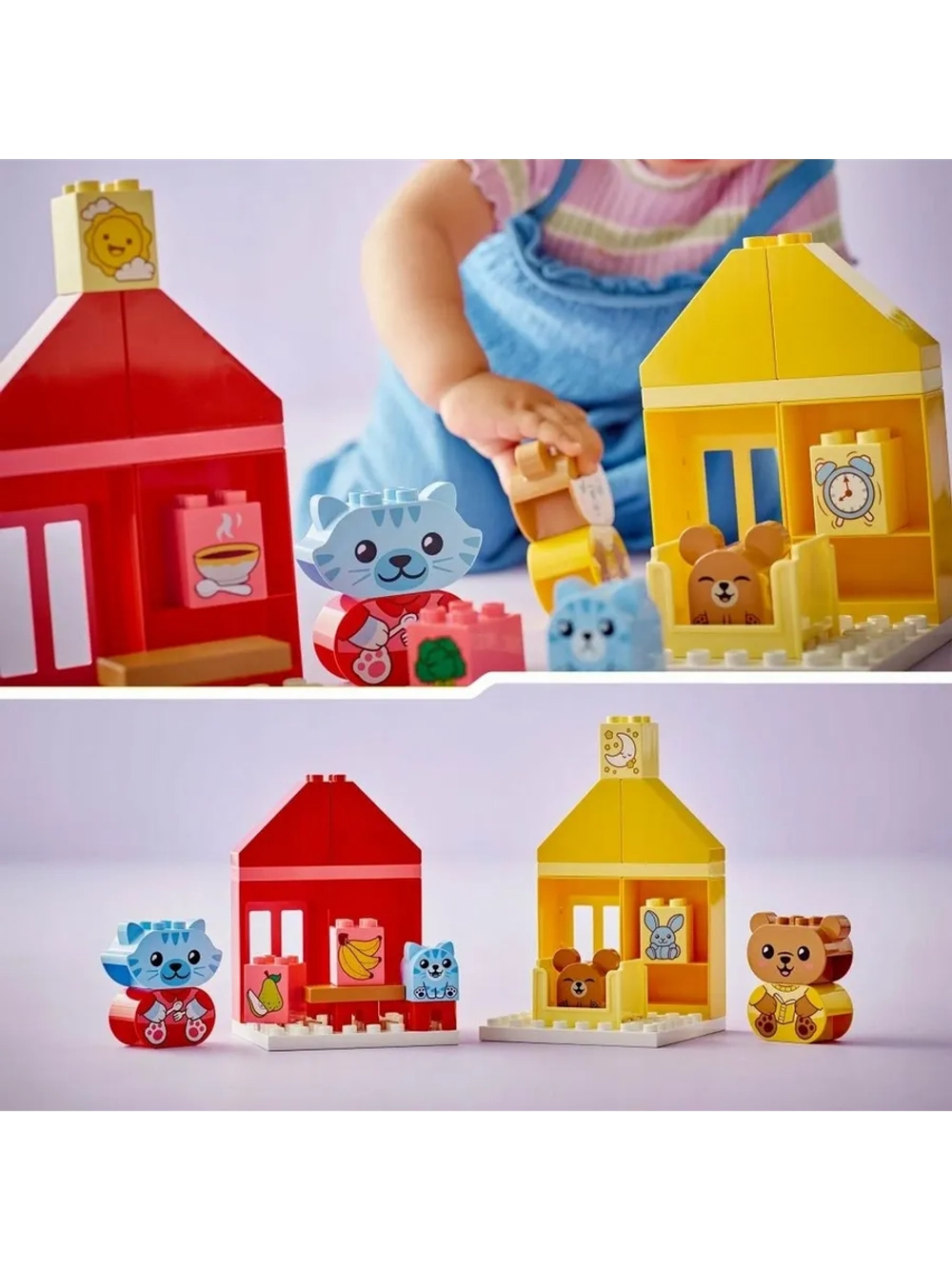 Конструктор LEGO DUPLO 10414 Ежедневные занятия еда и сон