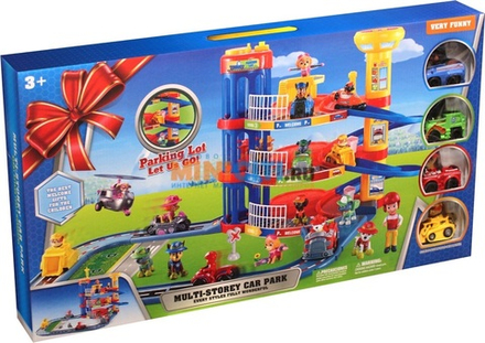 Парковка трек Щенячий патруль с горкой | 1013