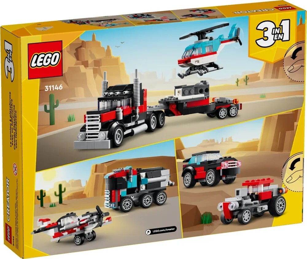 Конструктор LEGO Creator Бортовой грузовик с вертолетом | 31146