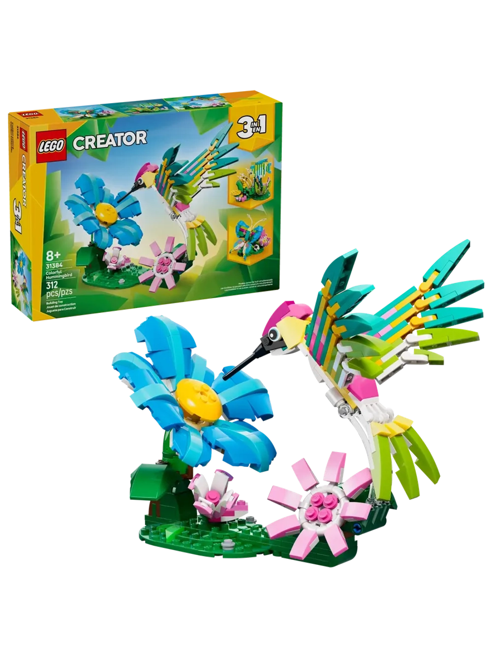 Конструктор LEGO Creator 31384 Дикие животные: красочные колибри 3в1
