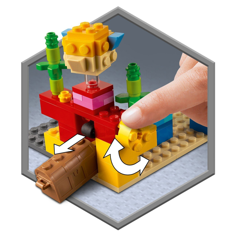 Конструктор LEGO Minecraft Коралловый риф | 21164