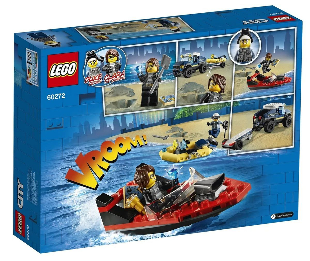 Конструктор LEGO City Полицейская лодка | 60272