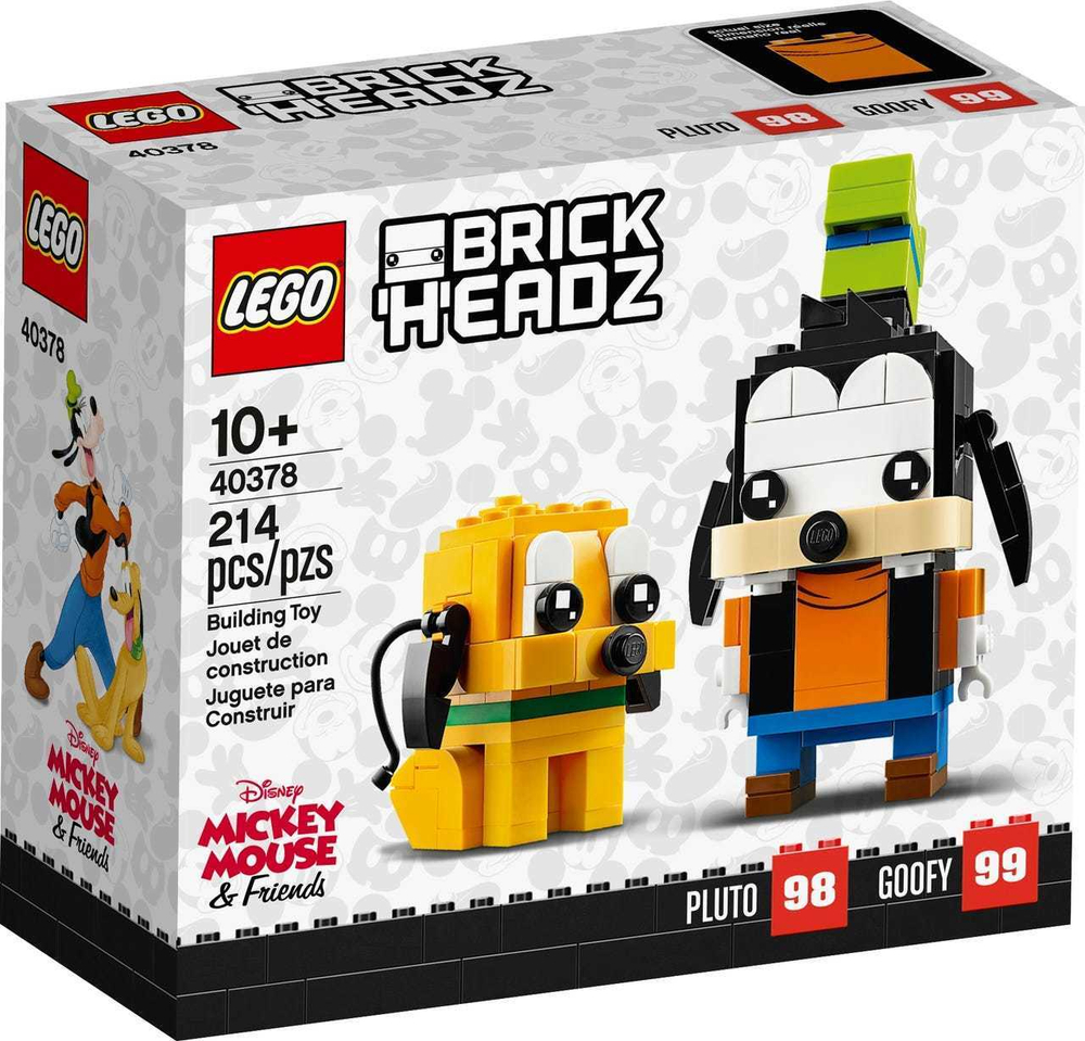 Конструктор LEGO BrickHeadz Гуфи и Плуто | 40378