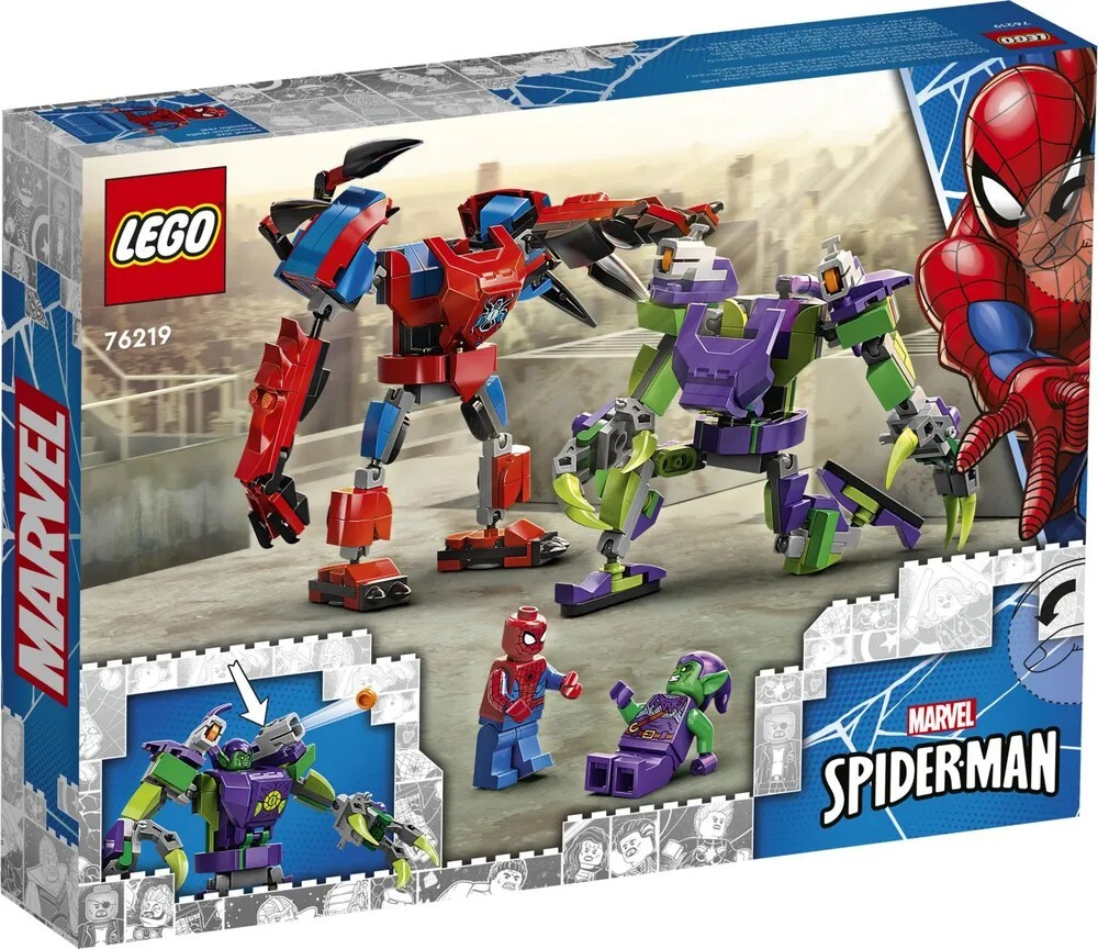 Конструктор LEGO Spider-Man Битва роботов Человека-паука и Зелёного Гоблина мультицвет | 76219