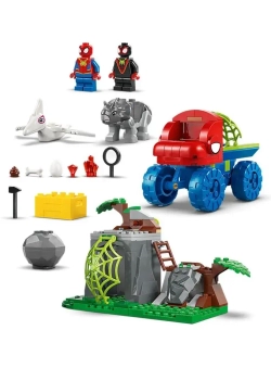 Конструктор LEGO Marvel Команда Паучков на спасательной миссии в грузовике-динозавре 11199