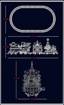 Конструктор Рождественский поезд | 12012
