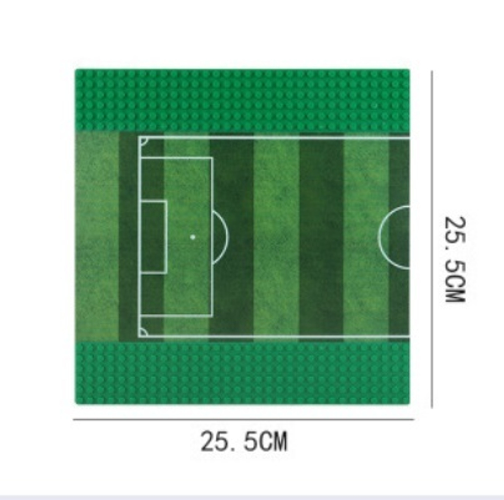 Строительная пластина 25,5 х 25,5 Футбольное поле, 8816