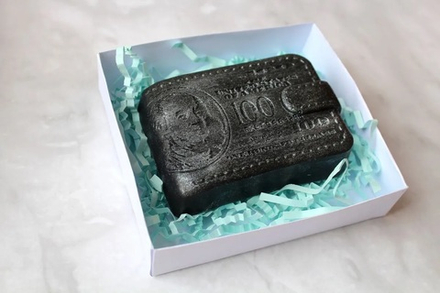 Портмоне кошелёк  100 долларов серебро, М-0210039