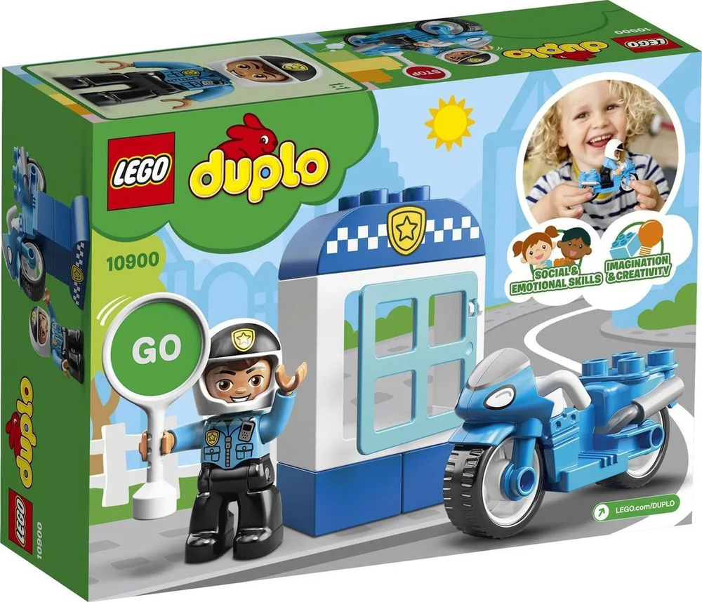 Конструктор LEGO DUPLO Town Полицейский мотоцикл | 10900