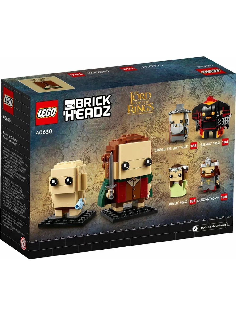 Конструктор LEGO Brickheadz 40630 Властелин колец Фродо и Голлум