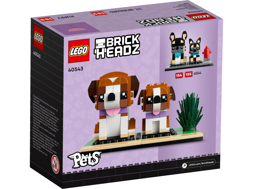 Конструктор LEGO BrickHeadz Сувенирный набор Сенбернар | 40543