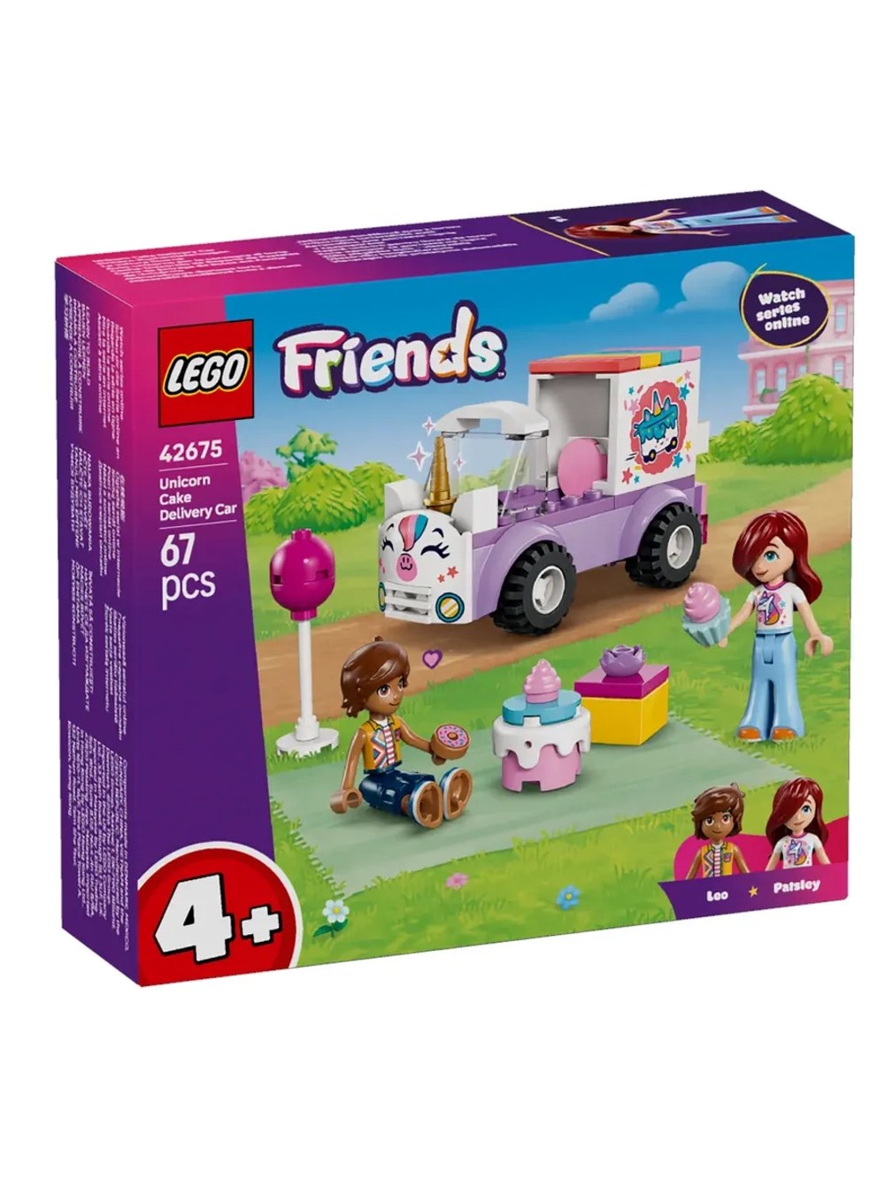 Конструктор LEGO Friends 42675 Фургон для доставки пирожных с единорогами