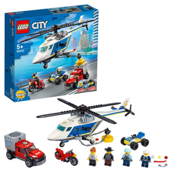 Конструктор LEGO City Police Погоня на полицейском вертолёте | 60243