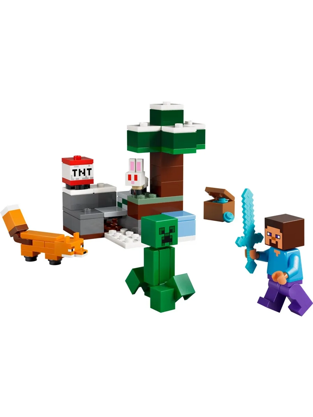 Конструктор LEGO Minecraft 21583 Приключения Стива в тайге