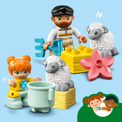 Конструктор LEGO DUPLO Фермерский трактор и животные | 10950