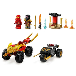 Конструктор LEGO Ninjago Кай и Рас битва на машине и мотоцикле | 71789