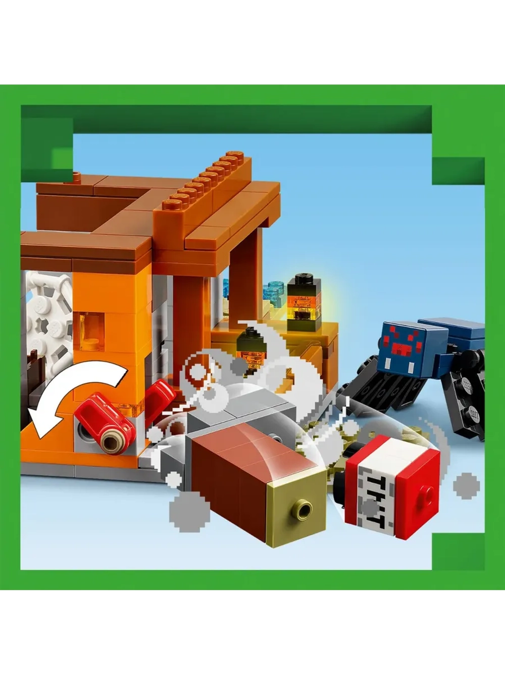 Конструктор LEGO Minecraft 21269 Экспедиция на рудник Броненосец