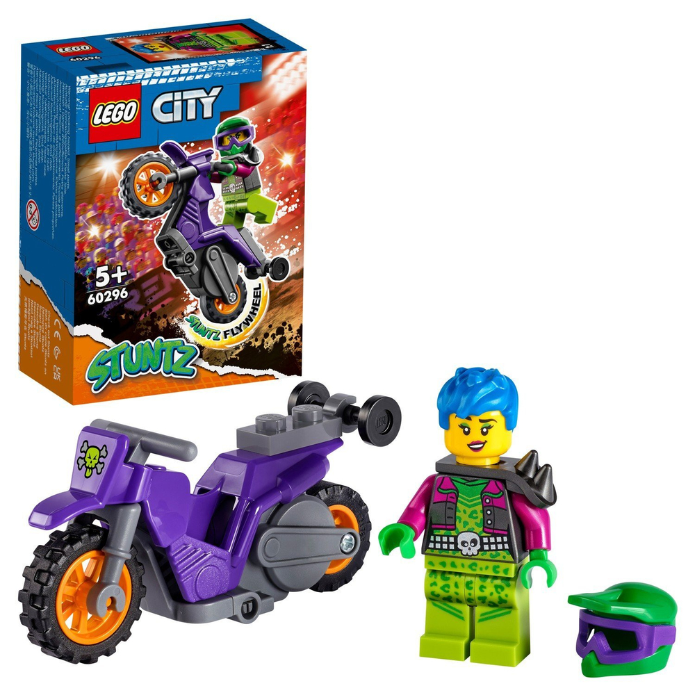 Конструктор LEGO City Акробатический трюковый мотоцикл | 60296