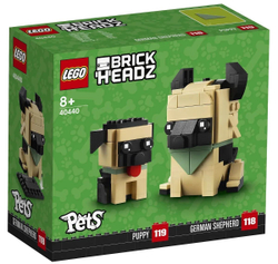 Конструктор LEGO BrickHeadz Сувенирный набор Немецкая овчарка | 40440