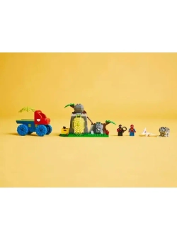 Конструктор LEGO Marvel Команда Паучков на спасательной миссии в грузовике-динозавре 11199