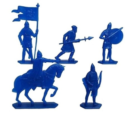 Солдатики "Ледовое побоище. Русские". Синие