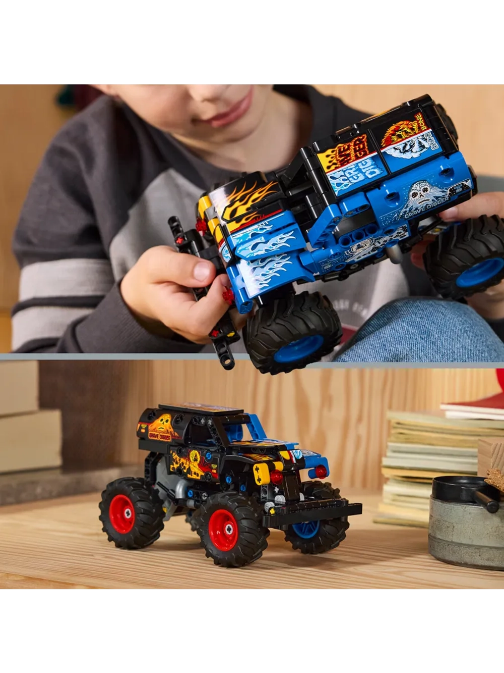 Конструктор LEGO Technic Monster Jam 42219 Grave Digger с огненной атакой