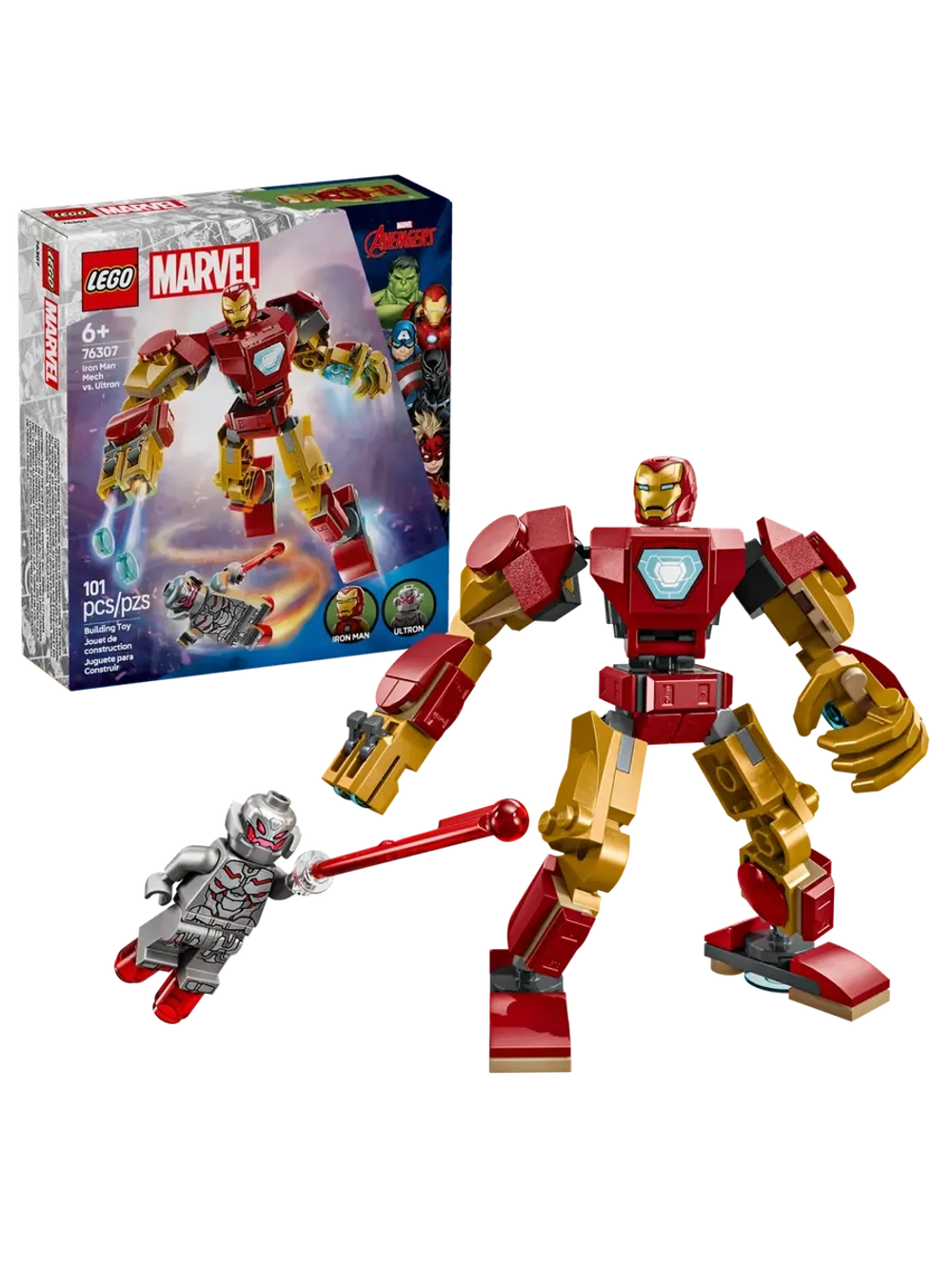 Конструктор LEGO Marvel 76307 Железный человек в механической броне против Альтрона