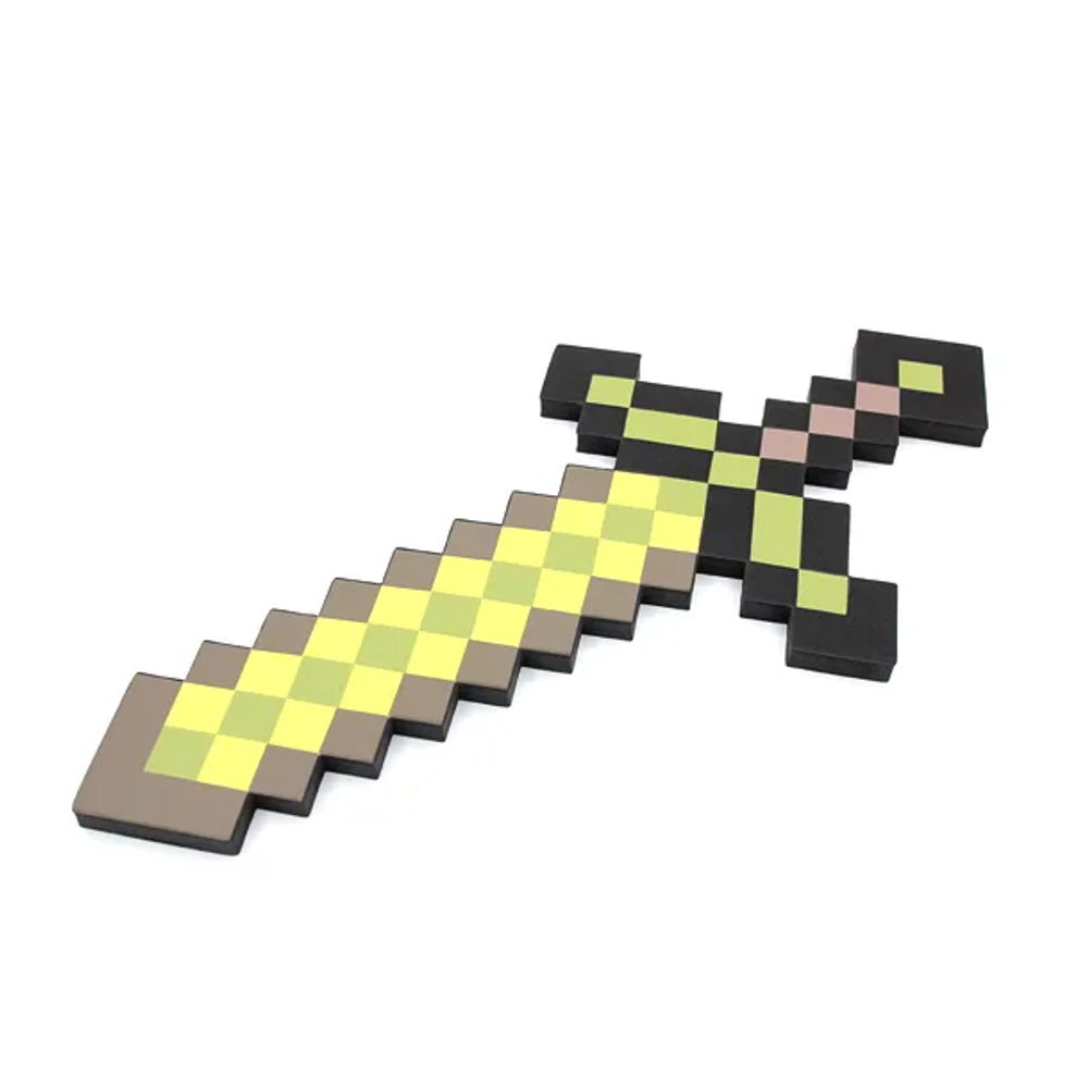 Золотой меч Майнкрафт (Minecraft) 75 см (пена EVA), mo0003