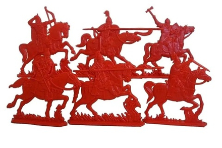 Солдатики "Русские витязи. Старшая дружина". Красные