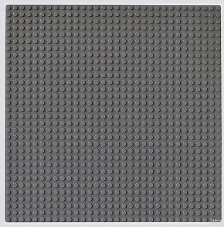 Строительная пластина 25х25 тёмно-серая, pd0008