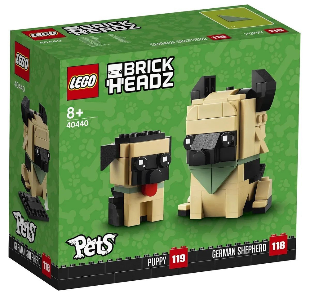 Конструктор LEGO BrickHeadz Сувенирный набор Немецкая овчарка | 40440