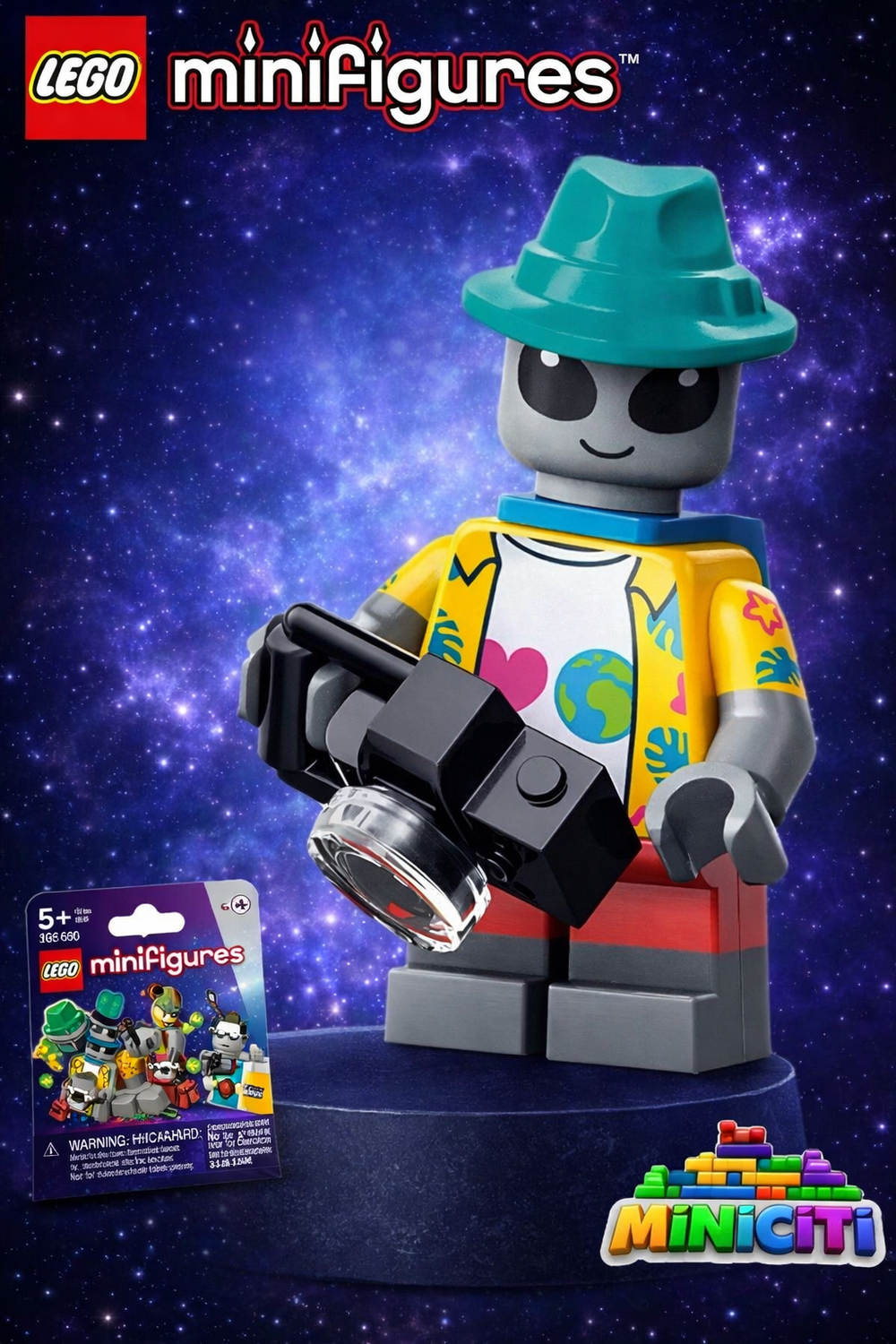 Минифигурки LEGO Minifigures 71046 серия 26 Инопланетный турист