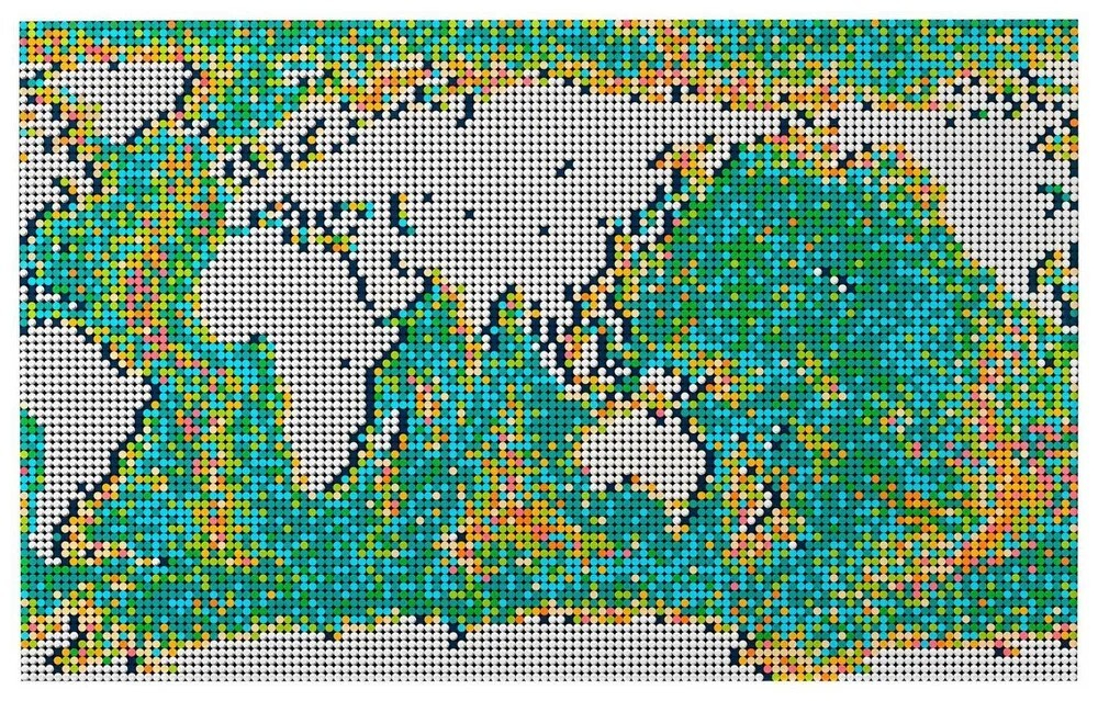 Конструктор LEGO ART Карта мира | 31203