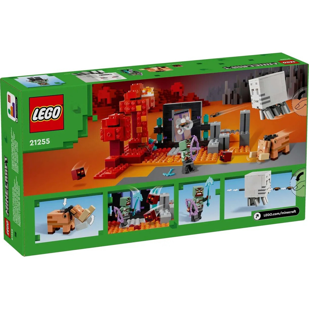 Конструктор LEGO Minecraft Засада на портале Пустоты | 21255