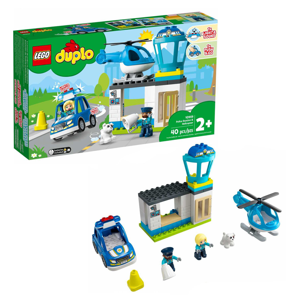 Конструктор LEGO DUPLO Town Полицейский участок и вертолёт | 10959