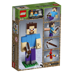 Конструктор LEGO Minecraft Большие фигурки Minecraft Стив с попугаем | 21148