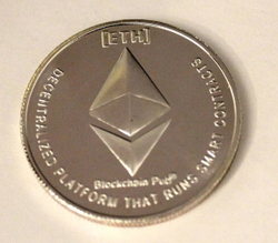 Сувенирная монета Ethereum (Эфир) Криптовалюта