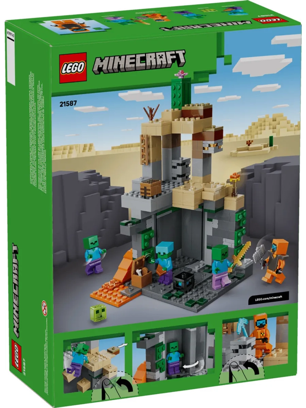 Конструктор LEGO Minecraft 21587 Подземелье зомби
