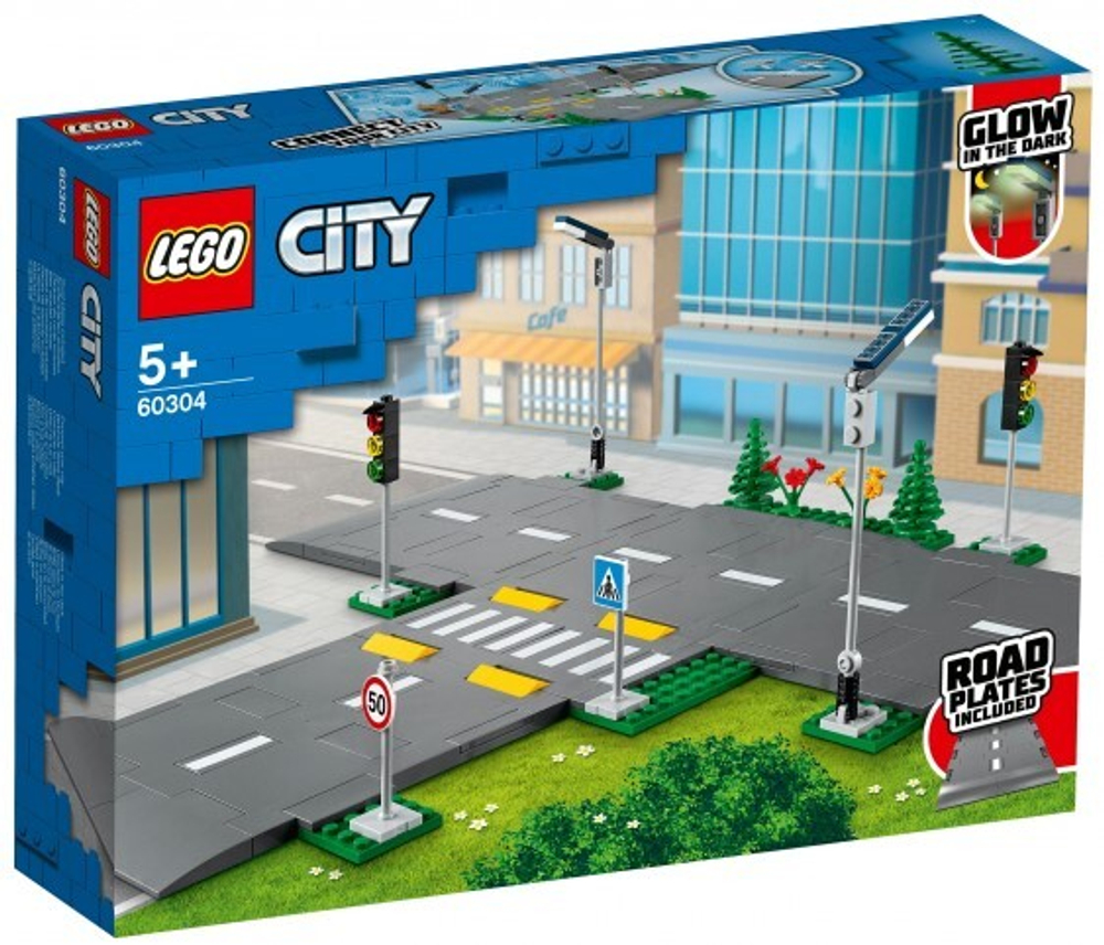 Конструктор LEGO City Town Дорожные пластины | 60304