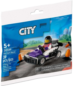 Конструктор LEGO City Гонщик на картинге | 30589