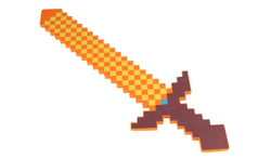 Лавовый Оранжевый меч Майнкрафт (Minecraft) большой 75 см (пена EVA), mo0005