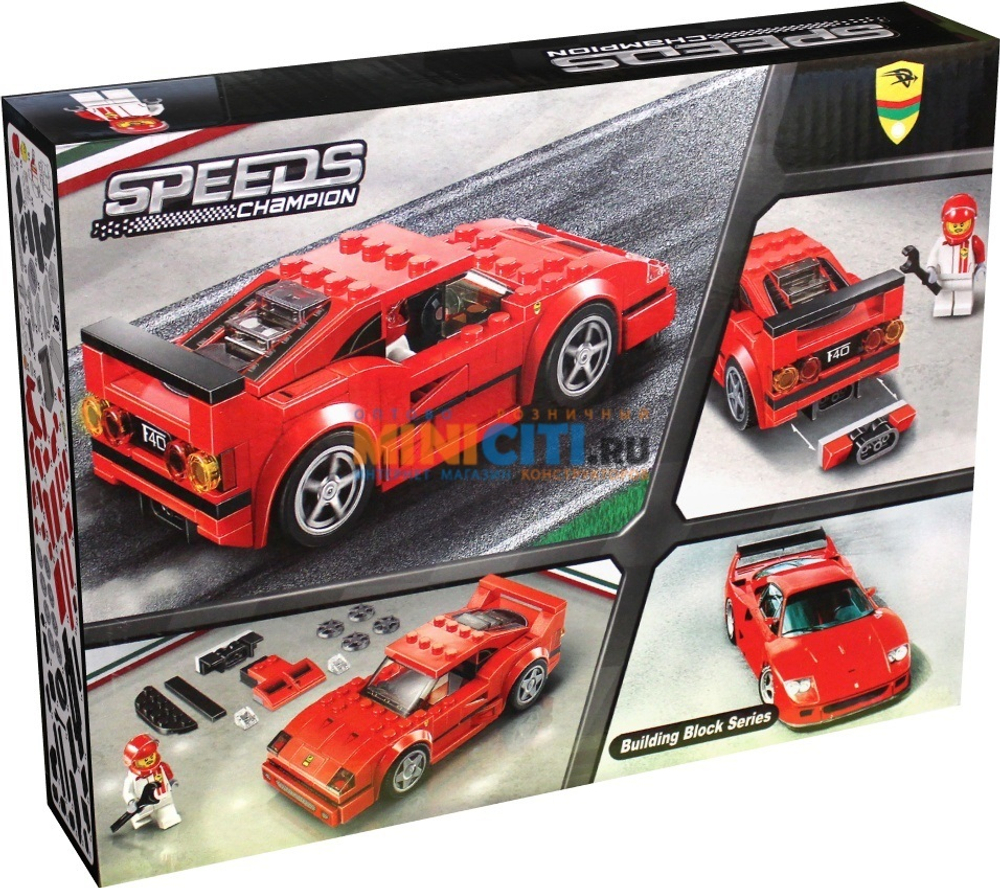 Конструктор Ferrari F40 Competizione | 75890, 11253