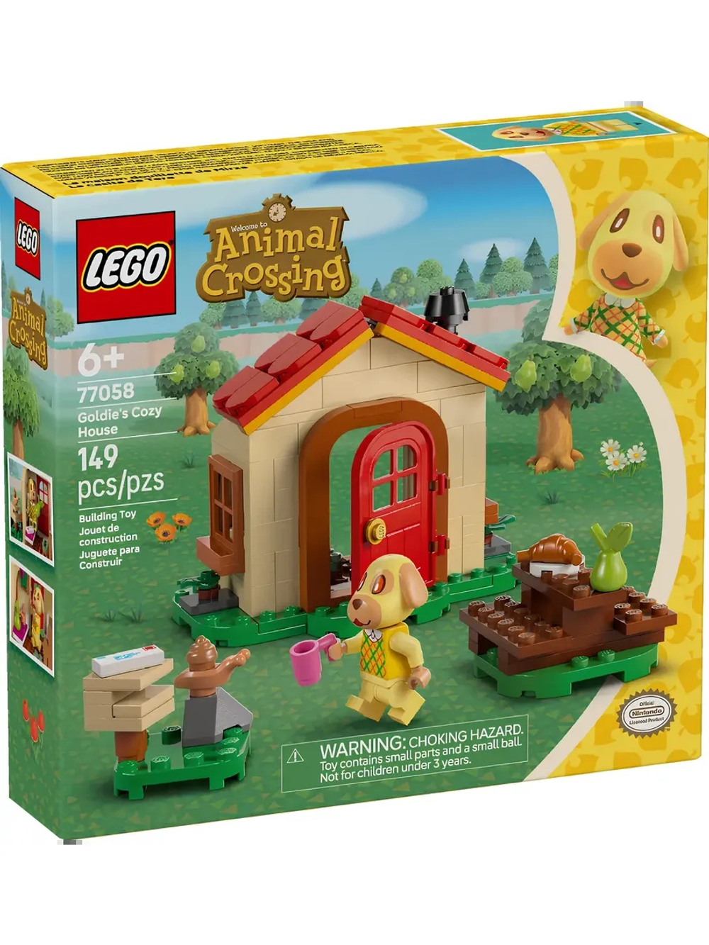 Конструктор LEGO Animal Crossing 77058 Уютный домик Голди